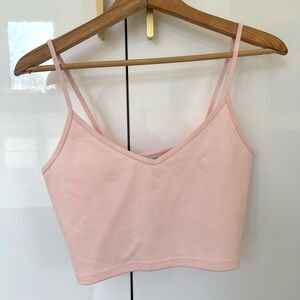 Aritzia Sunday Best Pink Cropped Tank Top size Medium
